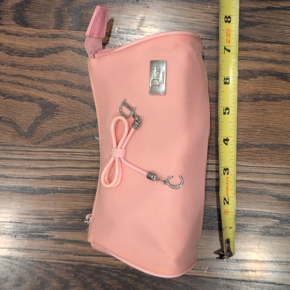 Dior Blush Pink Cosmetic Bag with Bow Accent - Picture 4 of 5